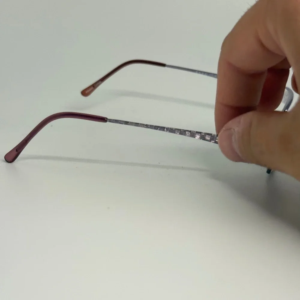 a.n.a. A New Approach Purple Rectangular Eyeglasses Frames a.n.a.02 50-18-135